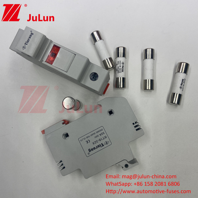Solar PV Inverter Cylindrical Fuse .Fuse Holder 1000V DC Fuse Holder For Solar Panel System 25A 32A AC