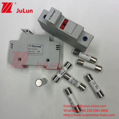 Solar PV Ceramic Fuse Holder With Breaking Capacity 1000VAC/DC 300A Ceramic Fast-Acting Fuse For Photovoltaic Ch