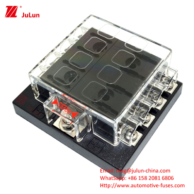 Heavy Duty Vehicle Parts 30A-500A Rated Voltage 32V Circuit Protection Fuse Box For Electric Motor Homes