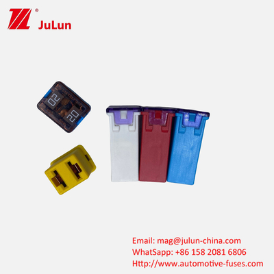 Amp Blade Fuse Enhanced Safety Customizable LOGO For Electric Vehicles Littel Automobile Square Fuse 32V 58V