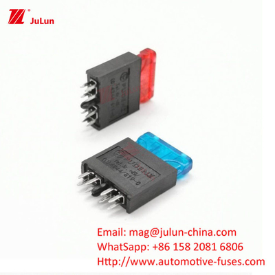 Compact EU UL Circuit Breaker For Automobiles ANM Fork Peg Type Dual Car Fuse Holder One In Double Out Large Fu