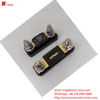 Eu UL Manual Reset Amplifier Circuit Breaker 30A-500A32V Automotive Fuse Holder Plastic/Nylon Housing