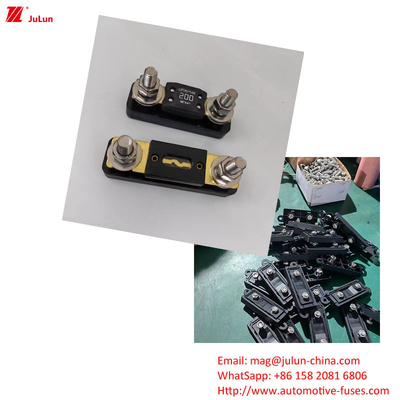 Eu UL Manual Reset Amplifier Circuit Breaker 30A-500A32V Automotive Fuse Holder Plastic/Nylon Housing