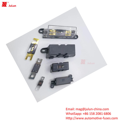 Plastic / Nylon Housing Automotive Fuse Holder Meets EU UL Standard With 30A-500A Holding Current