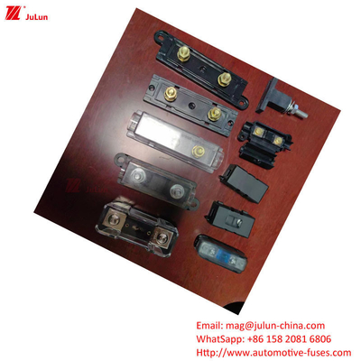Plastic / Nylon Housing Automotive Fuse Holder Meets EU UL Standard With 30A-500A Holding Current
