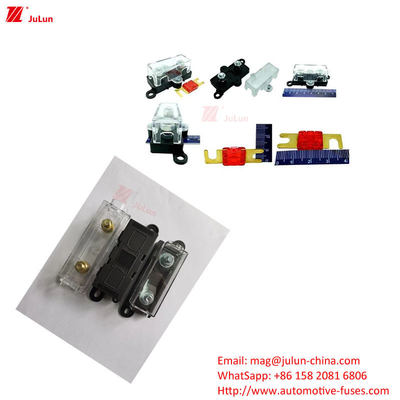 Eu UL Auto Parts ANS/MIDI Small Good Fuse Holder With 30A-500A Holding Current For Automotive Electronic Circuit Protect