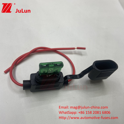 20A Low Voltage Fuse Holder Cartoned Fuse Series Red / Black
