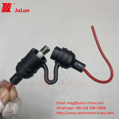 24VDC Temperature Resistant Low Voltage Fuse Holder With Custom Plug In Fuse