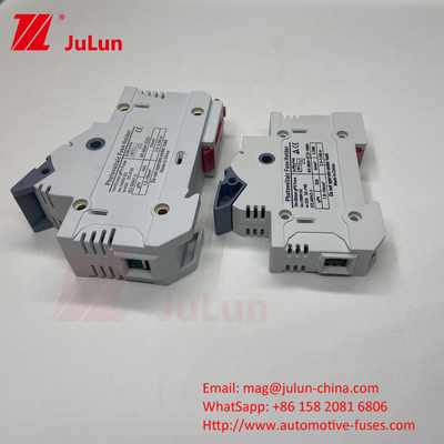 TUV DC Solar Fuse Fusible Holder Box Base DNPVF1-32 Solar System Protection 10x38MM 1000V GPV Fast Blow Ceramic DIN Rail