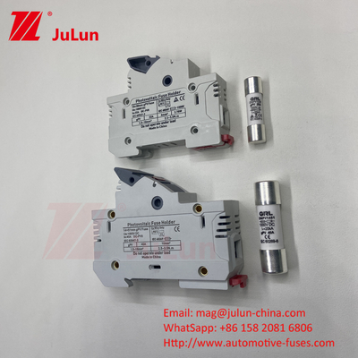 AC RT18-32X Fuse Holder Fusibles Base Box 10x38MM 500V Fast Blow Ceramic RO15 RT18 DIN Rail Moun Single Fuse Holder