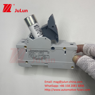 Solar PV Fuse Holder With Ceramic Fuse For Photovoltaic Protection Fuse Holder Base 14x51MM RT18X-63-2P