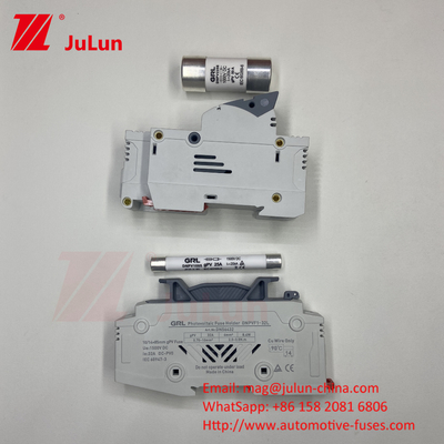 1000VDC Solar PV Din Rail Fuse Balloon Fuse 10x38mm RT18-32 Fuse Link AC