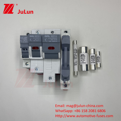 Solar Photovoltaic Inverter Solar Panel Thermal Fuse AC RT18-125 Fusible 10x38 6A Italweber Isolator