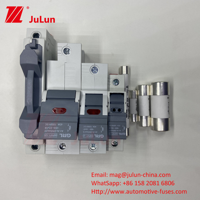 Cylindrical Solar PV Fuse For Solar Photovoltaic Inverter 22*58mm 1000DV   Photovoltaic