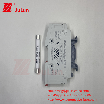 Silver Element Material Solar PV Fuse With Cylindrical Shape And Ceramic Body Material