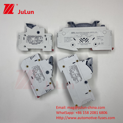 Silver Element Material Solar PV Fuse With Cylindrical Shape And Ceramic Body Material