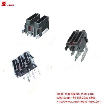 Unipolar Low Voltage Automotive Fuse Holder 32V Rated Copper Contact Automotive Fuse Holder 30A-500A EU UL Standard