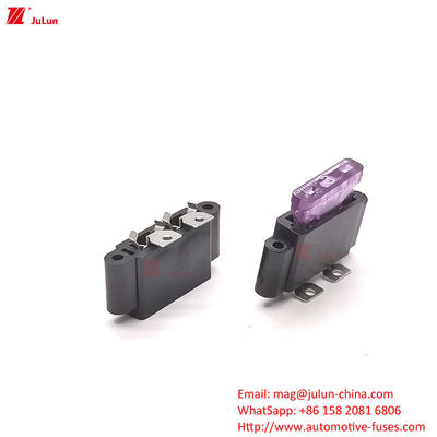 32V Rated Voltage Copper Contact Automatic Reset Circuit Breaker 30A-500A Car Fuse Holder Nylon Plastic