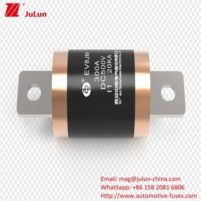 10KA 20KA  300A  Electric Vehicle Fuses For Short Circuit Protection With 500VDC Maximum Rated Voltage