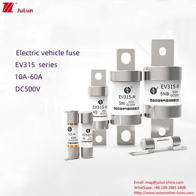 EV315 Series  Medium Electric Vehicle Screw Fuses 10-60A 500V 20kA Breaking Capacity