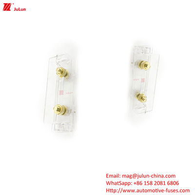 30A-100A Copper Contact Plastic Automotive Fuse Holder With Bolt Fuse Adaptability