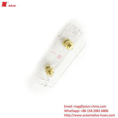 30A-100A Copper Contact Plastic Automotive Fuse Holder With Bolt Fuse Adaptability