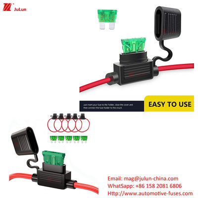 Plastic 50 Amp Automotive Fuse Holder 32 Volt