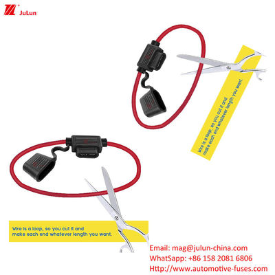 ANS / MIDI Small Manual Reset Automotive Fuse Holder 40 Amp For Safe Electric Vehicles