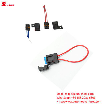 30A-500A Electric Vehicle Fuse Holder Copper Contact Nylon Housing