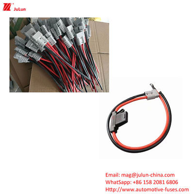In Line Automobile Fuse Holder Copper Contact Circuit Protection Current 30A-100A