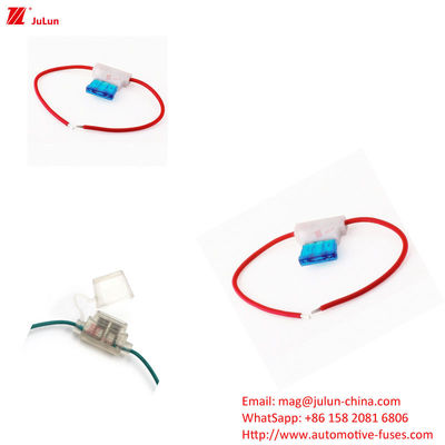 Small Electric Vehicle Fuse Holder For Automobile Fuses In Line Rated Voltage 32V