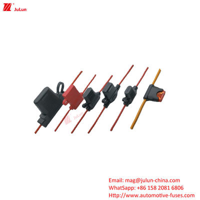 High Stability Electric Vehicle Fuse Holder 32V 25A-100A PVC Flame Retardant Polymer