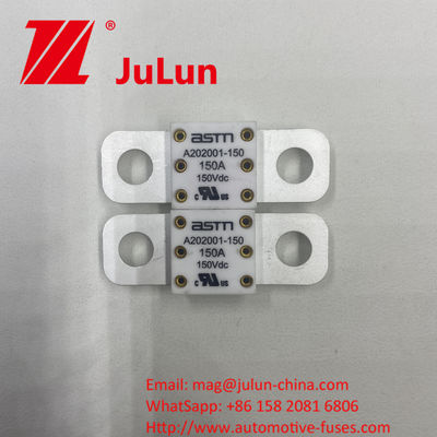 A202001-350A 150VDC Ceramic Automotive Fuses with Breaking Capacity 20KA 100A 150A 200A