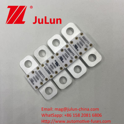 SCREW BOLT A202001-500A 150VDC  Ceramic Automotive Fuses 100A 150A 200A 250A 300A 350A  Recommended Tight Torque 11-13N·m For M8 Installation Mode