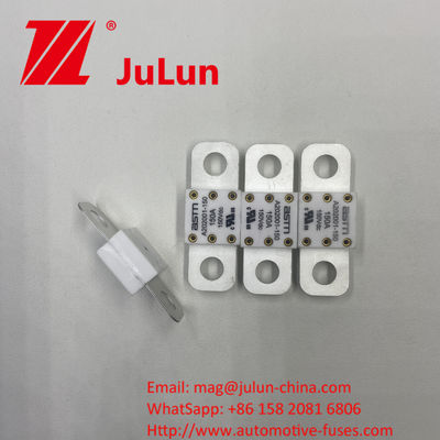 Ceramic Automotive Fuses ASTM A202001-200A 150VDC for EV Traction System Silver Material 20KA Breaking Capacity 16-20KA 400A 500A