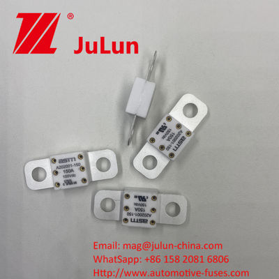 A202001-300A 150VDC Ceramic Automotive Fuses with Electric Current 100A 150A 200A 250A 300A 350A 400A 500A and Hole Distance 39mm