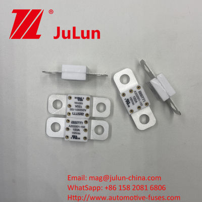 A202001-300A 150VDC Ceramic Automotive Fuses with Electric Current 100A 150A 200A 250A 300A 350A 400A 500A and Hole Distance 39mm