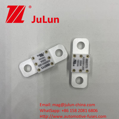 Small Size Ceramic Automotive Fuses A202001-400A 125DC  with High Current Rating and SCREW BOLT Mounting Method for Short Circuit Protection