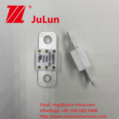 ASTM A202001-100A 150VDC Small Size Ceramic Automotive Fuses Recommended Tight Torque 11-13N·m for M8 High Current Rating Short Circuit Protection