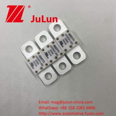 Ceramic Automobile Fuses A202001-250A with Hole Distance of 39mm and Recommended Tight Torque 11-13N·m For M8 Installation