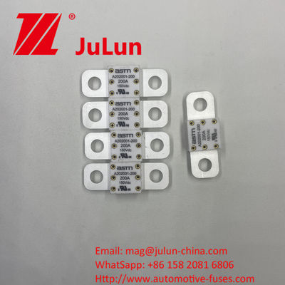ASTM A202001-100A 150VDC Ceramic Automotive Fuses Featuring Quartz Sand and Gold Construction