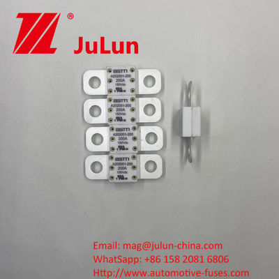 High Current Rating A202001-100A 150VDC Ceramic Automotive Fuses for Short Circuit Protection 150VDC 100A 150A 200A 250A 300A 350A 400A 500A
