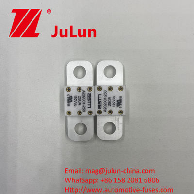 Electric Current 400A Ceramic A202001 125VDC Fuses with Breaking Capacity 20KA 100-350A