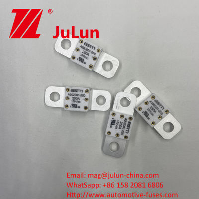 SCREW BOLT Mounting Method ASTM A202001 400A 125VDC Ceramic Vehicle Fuses Copper and Quartz Sand Material