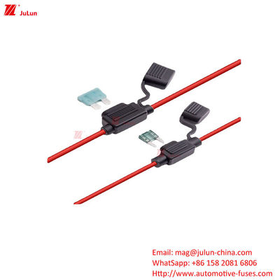 Electric Vehicle Fuse Holder For Plug In Fuse Terminal Material Copper Rated Current 25A 32A 80A