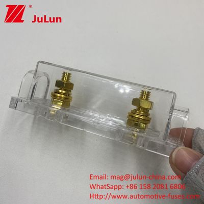 Transparent ANL Fuse Holder Dust Proof Design 20A 30A 80A 100A 200A 300A 400A 500A Rated Current