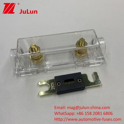 Transparent Gold ANL Car Audio Screw Bolt Holder