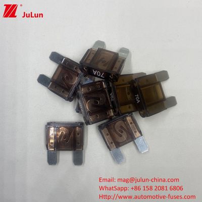 60A Production Automotive Blade Fuses With PA66 Brass Material