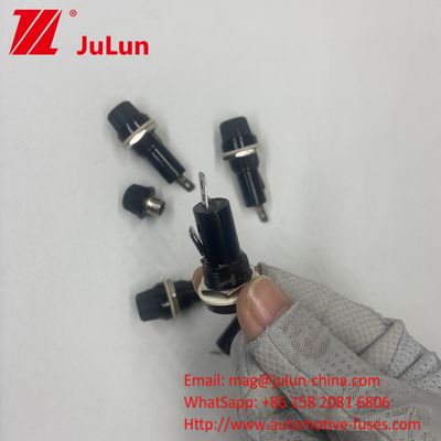 Knob Type Car Fuse Holder Tube Socket For 6*30mm  Insurance Panel Mount