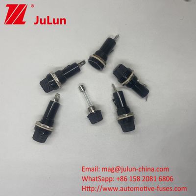 Black Copper Foot 5*20 6*30mm Car Fuse Holder Bakelite Electric
